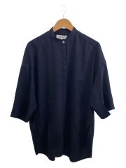 画像：22SS/オーバーサイズスタンドカラ-/半袖ブラウス/300FS430-2590