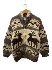 画像：カウチンセーター/木ボタン/made in canada/カーディガン(厚手)/--/ウール/CRM