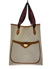 画像：オールド/シェリーライン/トートバッグ/WHT/総柄/汚れ有/使用感有