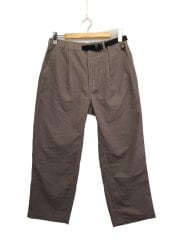 画像：JOSEPH PARK WIDE PANT_ジョセフパークワイドパンツ/M/ポリエステル/BRW/無地//