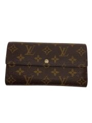 画像：3)ポシェット・ポルト・モネ・クレディ_モノグラム・キャンバス/PVC/BRW/総柄/メンズ