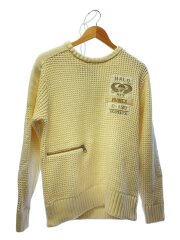 画像：ニット・セーター(厚手)/L/コットン/CRM/無地/6194017