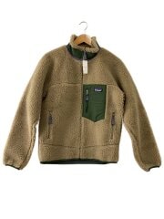 画像：フリースジャケット/S/ポリエステル/CML/無地/クラシックレトロX