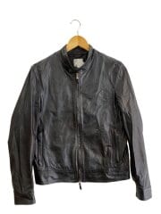 画像：シングルライダースジャケット/46/羊革/BLK/24-18-0010-309/BEAMS別注