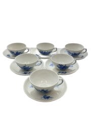 画像：ブルーフラワー/カップ&ソーサー/6客セット/BLU