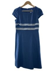 画像：半袖ワンピース/38/リネン/NVY/FS-321327