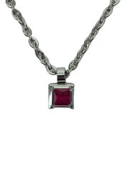 画像：ネックレス/ステンレス/カラーストーン/トップ有/メンズ