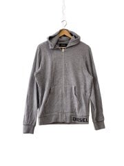 画像：S-ELECTRUMZIPUP HOODIE/ジップパーカー/S/コットン/GRY/無地/A00074