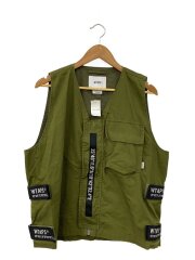 画像：ベスト/--/コットン/KHK/無地/222WVDT-JKM01