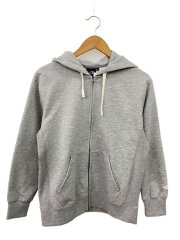 画像：SWEAT FZ HOODIE_スウェットフルジップフーディ/L/ポリエステル/GRY/無地