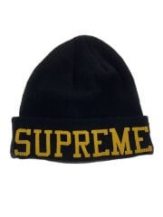 画像：ニットキャップ/--/アクリル/BLK/メンズ//