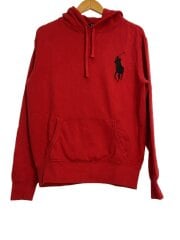 画像：パーカー/S/コットン/RED/ビッグポニー