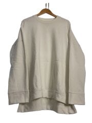 画像：スウェット/L/コットン/WHT/ダメージ加工