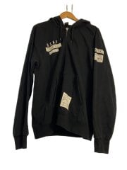 画像：ジップパーカー/XL/コットン/BLK/6123450