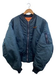 画像：フライトジャケット/L/ナイロン/NVY/1615-522-6014