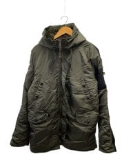 画像：フライトジャケット/L/ナイロン/KHK/無地/21095-276//