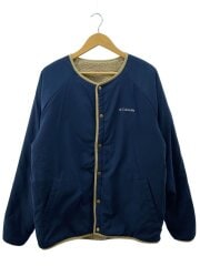 画像：フリースジャケット/XL/ナイロン/NVY/無地/AE5693