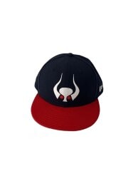 画像：キャップ/7 3/8/コットン/NVY/無地/メンズ