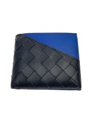 画像：2つ折り財布/レザー/BLK/メンズ/619390/イントレチャート