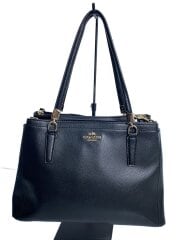 画像：ショルダーバッグ/レザー/BLK/無地