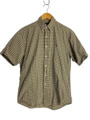 画像：半袖シャツ/90s/S/コットン/YLW/チェック
