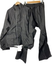 画像：セットアップ/L/ナイロン/BLK/無地/Ks RAIN T-4