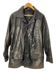 画像：レザージャケット・ブルゾン/50/レザー/BLK/無地