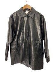 画像：ジャケット/--/フェイクレザー/BLK/25-011-400-9130-4-0