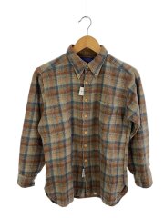 画像：長袖シャツ/L/ウール/マルチカラー/チェック