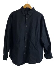 画像：長袖シャツ/FREE/コットン/BLK/無地/mtm-sh-0155-23-c