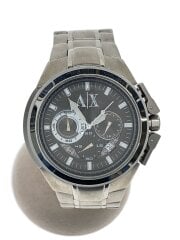 画像：クォーツ腕時計/アナログ/--/BLK/SLV/AX1039