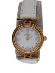 画像：クォーツ腕時計/アナログ/レザー/WHT/WHT/005-2700L