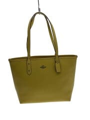 画像：トートバッグ/レザー/YLW/F58846