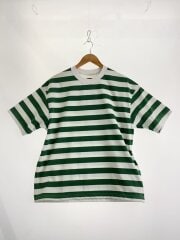 画像：Tシャツ/FREE/ポリエステル/WHT/ボーダー/BE-36024L