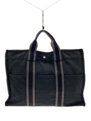 画像：トートバッグ/キャンバス/BLK/無地