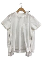 画像：サイドジップカットソー/Tシャツ/2/ポリエステル/ホワイト/18-04147