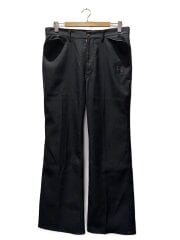 画像：ロゴ刺繍ブーツカット/ボトム/L/ポリエステル/グレー/mr492