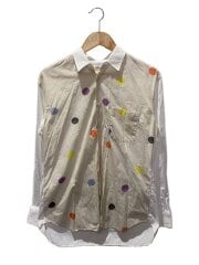 画像：長袖シャツ/S/コットン/WHT/S26047