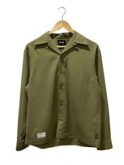 画像：長袖シャツ/M/ポリエステル/KHK/782-5120007