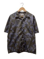 画像：半袖シャツ/1/コットン/BRW/総柄/1516-S-403
