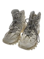 画像：Track HI/ハイカットスニーカー/27.5cm/ホワイト/レザー/65467//