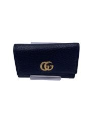 画像：グッチ/キーケース/レザー/BLK/無地/レディース/456118・2149