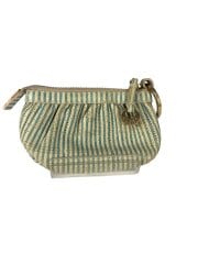 画像：コインケース/レザー/BLU/ストライプ/レディース