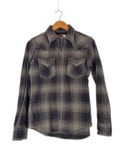 画像：ウルトラヘビーネルシャツ/長袖シャツ/S/コットン/GRY/チェック