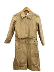 画像：ステンカラーコート/S/コットン/BEG/無地/FD080-039-55