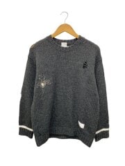 画像：25AW/Savege crewneck sweater/ニット/M/アクリル/GRY/252FUNH-KNM02