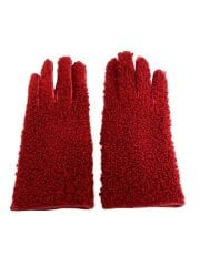 画像：手袋/牛革/RED/無地/レディース