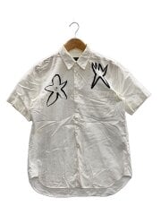 画像：半袖シャツ/SS/コットン/WHT/総柄/PS-B047/AD2006//