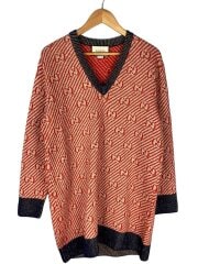 画像：GG striped sweater/ニット・セーター(厚手)/M/ウール/RED/総柄/553507