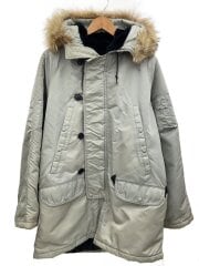 画像：ミリタリージャケット/40/--/SLV/無地